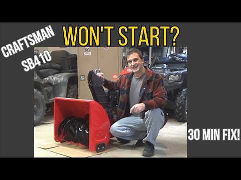 Snow Blower Won't Start After Summer? Complete Fix Craftsman SB410 | Works All Brands Ran Last Year