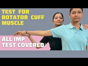 Test for rotator cuff injury | 9 IMPORTANT test | drop arm, empty can, full can test