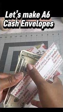 How to Make Cash Envelopes for Cash Stuffing, Budgeting DIY #cashstuffing #shortsvideo
