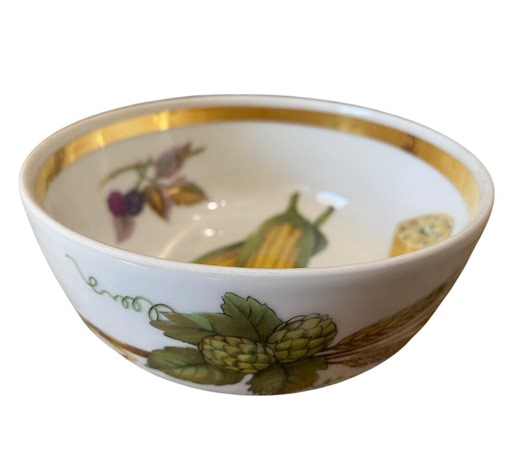 Royal Worcester Evesham Bowl 5.25” Gold Rim Vintage England Porcelain Harvest - Etsy