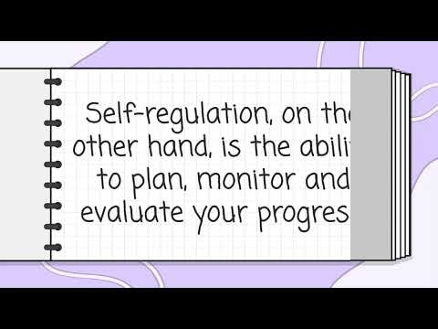 Autonomy and self-regulation