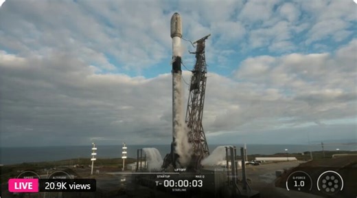 LAUNCH! SpaceX Falcon 9 B1088-15 launches Starlink Group 17-16 from yet another non-foggy day at Vandenberg's SLC-4E!