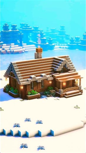 Minecraft Winter Cabin Build ❄️ Cozy Snow House Tutorial guide for you