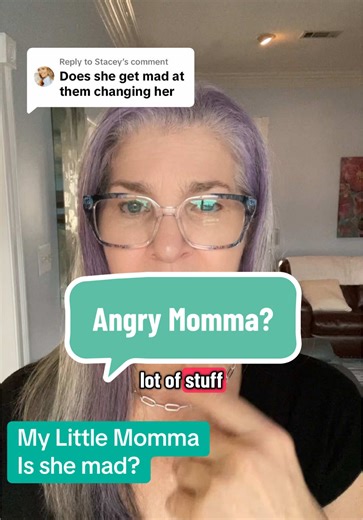 Replying to @Stacey does mom get mad when they change her? Good question. she definitely used to! Now as you can see by that video it's not mad. She's just gone, she's retreated into herself for sure. #DementiaSucks #MemoryCareJourney #NursingHomeCommunity #caregiversupport #nursinghomelife