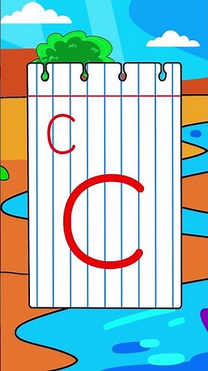 LA LETRA C EN MAYÚSCULA MINÚSCULA Y CURSIVA | Abecedario Para Niños | #aprendizajedivertido #kids