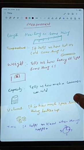 measurement in simple language #maths