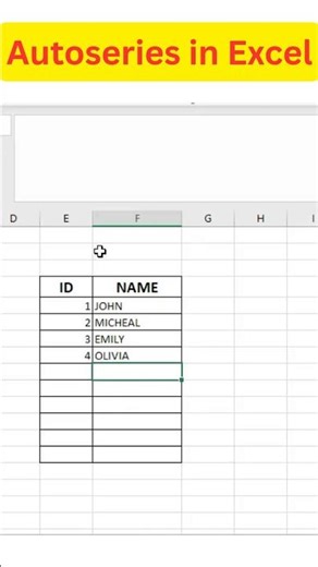 STOP TYPING NUMBERS MANUALLY in Excel! Use AutoSeries and fill hundreds of numbers in seconds⚡#excel