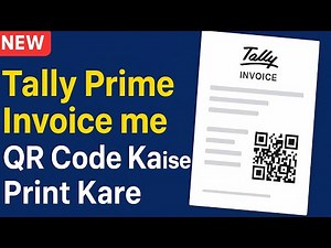 Tally Prime Invoice me Payment / UPI QR Code Kaise Print Kare? | QR code in tally prime invoice