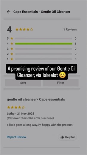 Cape Essentials - Gentle Oil Cleanser - Cape Town Skincare - Cape Town Skincare Review