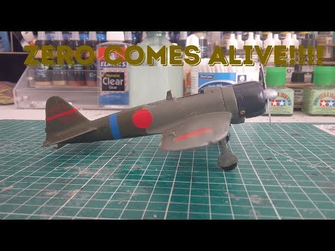Hasegawa Zero Build Part 4- How To Paint And Decal A WWII Japanese Fighter