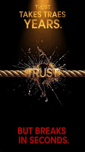Trust Takes Years to Build but Seconds to Break 💔 | Powerful Life Lesson #motivation #truth #mindset