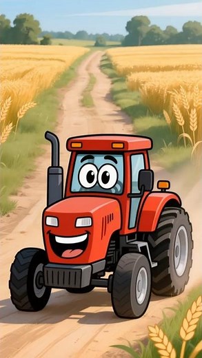 Red Tractor Song | Fun Farm Ride for Kids #tractorsong #farmsong #kidssongs