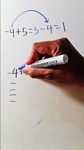 addition and subtraction of negative numbers #maths #mathematics #math