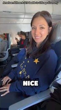 What Is It Like to Fly American Airlines Airbus A321 from Seattle to Chicago in Economy?​⁠ #travel