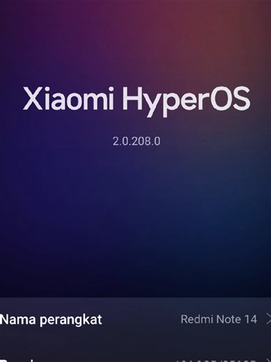 Kapan HyperOS 3 untuk Redmi Note 14 4G?