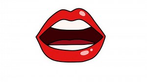 Talking Mouth Red Lips Cartoon Red Stock Footage Video (100% Royalty-free) 1101631611 | Shutterstock