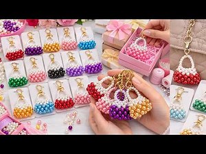 Mini Beaded Bag Charm Tutorial | Easy DIY Keychain You Can Make & Sell