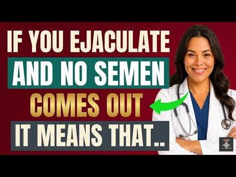 If you are older and do not ejaculate, do so immediately... | Urologist Explains | Dr. Nerita