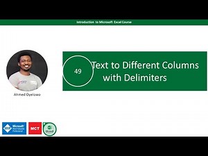 49. Text to Columns with Delimiters