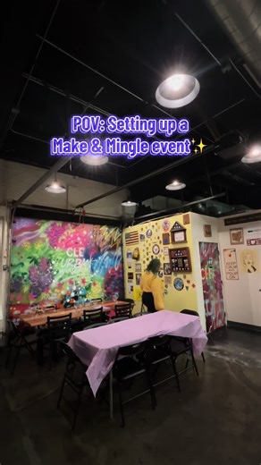 Paint & Pour Event Setup for Creative Fun