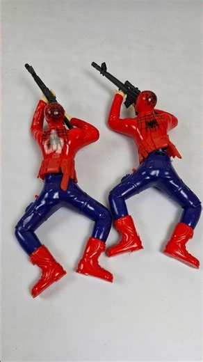 Spiderman Soldier toy set Unboxing & Testing with asmr #Spiderman #avengers #remotecontrol
