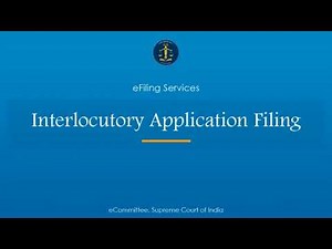 16 Filing of interlocutory applications