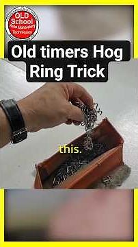 The Best OLD Hog Ring TRICK in Upholstery – Learn It Today! #shorts