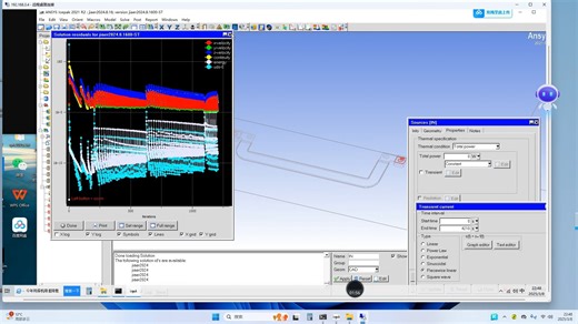 ICEPAK 铜排通大电流稳态瞬态热仿真