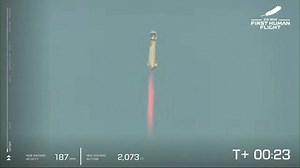 90K views · 764 reactions | Billionaire Amazon founder Jeff Bezos launched toward space on his rocket company Blue Origin's first flight with passengers on Tuesday | MLive.com | Facebook