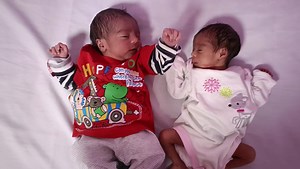 Twins baby Prince and pretty princess ❤️ MYBABYCARE Angel Beauty #cakesmash #baby #birthday #milkfeeding #love #Newborn #crying #Congratulations #babygirl #mybabycare | Mom to Baby