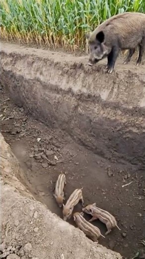 Will these hungry wild hogs finish the feast… or get slammed inside the trap? 🐗