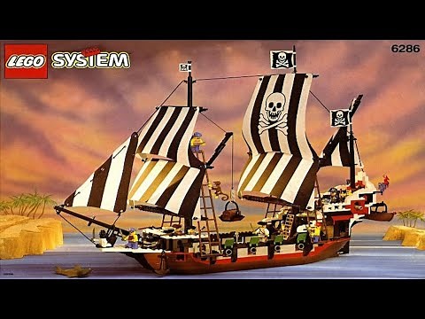 RARE & CHALLENGING Skull's Eye Schooner Pirate Ship Lego (6286)