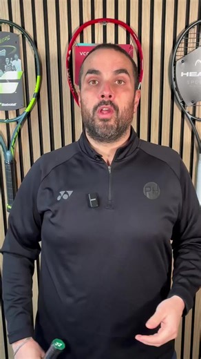 Your grip size might be why your shots feel off 🎾 Rackets come in different grip sizes, and picking the right one is key for: Comfort Stability Maneuverability Here’s a quick 10-second test — we call it the finger test: 1️⃣ Hold the racket normally. 2️⃣ Try to fit one finger between the tips of your fingers and the base of your palm where it meets the racket handle. 3️⃣ Too tight → not enough space. Too loose → unstable. ✅ If the fit is just right, you can hold the racket comfortably and contro