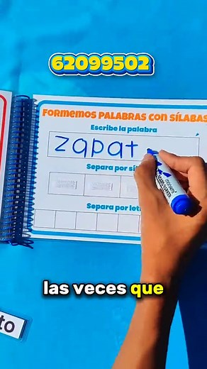 Silabario Interactivo Plastificado para Aprender a Leer