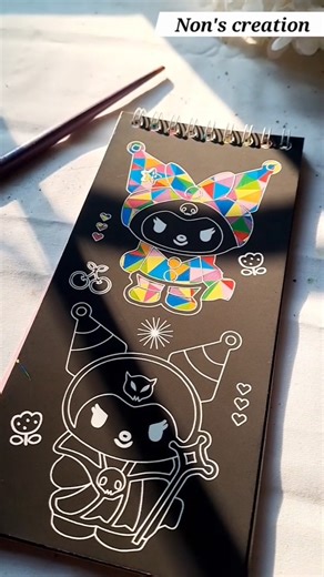 Kuromi🖤. Kuromi Scratch book🌈✨#shorts #kuromi