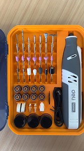 ⚙️ Power, precision, and portability! The Deli 8V Mini Grinder Kit (EDY864) is your go-to tool for drilling, grinding, and polishing—anytime, anywhere. ✔️ Cordless design for free operation ✔️ 30,000 RPM for powerful performance ✔️ 5-speed control for rough & fine work ✔️ 2000mAh battery for extended use ✔️ Slim handle for effortless one-handed grip ✔️ 122PCS accessories—everything you need in one kit Perfect for DIYers and professionals alike! 🛠️ #DeliTools #minigrinder #cordlesspower #DIYMade