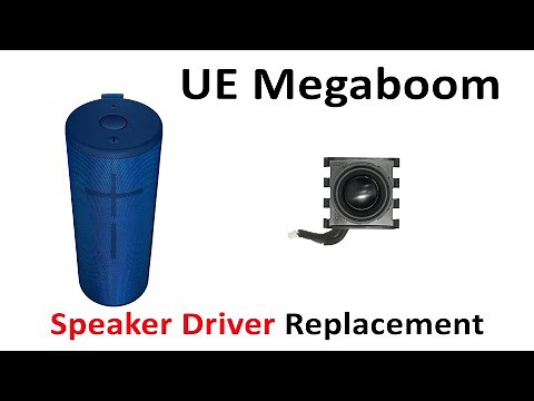 Tutorial How To Replace Blown Bad Speaker Driver Logitech UE Megaboom 3