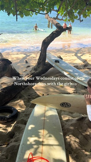 Day consisted of us repeatedly talking about how lucky we are to live this life🌊🏄‍♀️ #northshore #girlsday #ocean #beachday #fyp