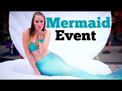 How a Professional Mermaid Works an Event