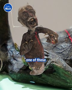 I wouldn’t go anywhere near that creepy little mermaid! 😱 | Daily Mail Video