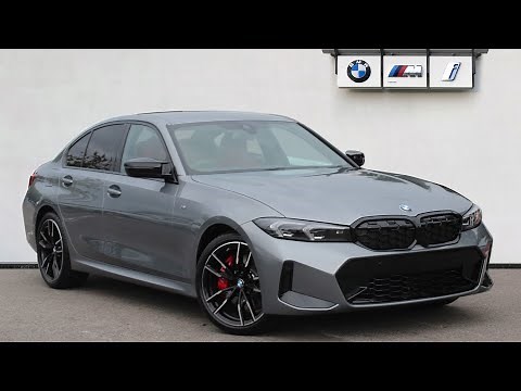 BMW 3 Series Saloon (G20) M340i xDrive Saloon LCI 3.0 (S3PA) Skyscraper Grey - Fiona Red upholstery