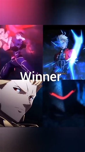 Fate stay night/Fate Zero Lancer VS Archer VS Gilgamesh VS Lancelot