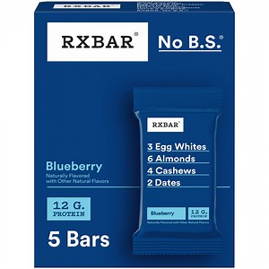 RXBAR Protein Bars Gluten-Free, Blueberry, 5 Count