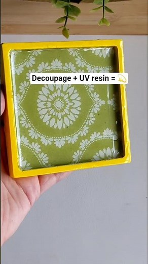 DIY Decoupage & UV resin finish