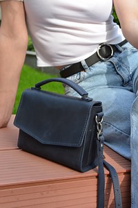 Leather Small Navy Blue Color Women Cross Body Bag With Adjustable Strap, Personalized Gift, Gift for Mom, Handmade Bag, Cute Everyday Purse - Etsy
