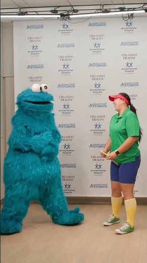 Cookie Monster Visits Pediatric Patients in Orlando
