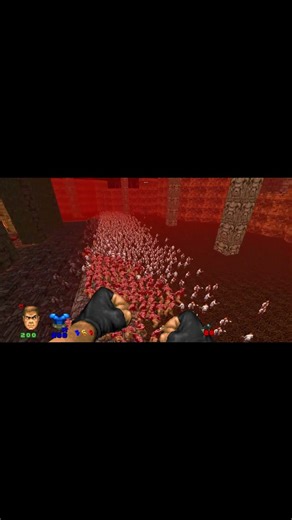 Brutal Doom Baron oF Hell vs Labguy Horde 2000 Fight