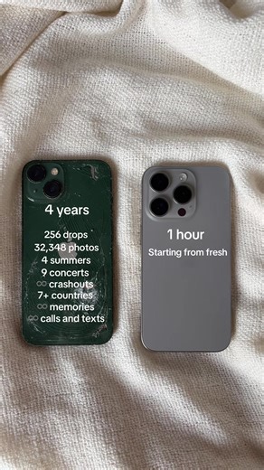 Why does getting a new phone feel like a new slate in the BEST way??🙌 #newphone #newiphone #newphonewhodis #brandnewphone #oldphone