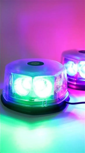 Mushroom LED Warning Strobe Light 12V-24V | Multi-Color Flashing Emergency Beacon for Trucks & SUVs