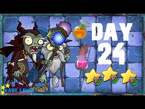 Plants vs. Zombies 2 China - Dark Ages Night 24 Dark Alchemy《植物大战僵尸2》- 黑暗时代 24晚